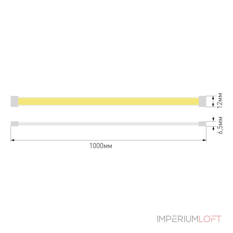 Светодиодная лента SWG PRO COB, 480 LED/м, 10 Вт/м, 24В, IP67, Цвет: Холодный белый, SWG-COB480-24-10-W-67