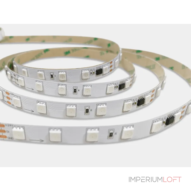 Светодиодная лента SPI, 5050, 60 LED/м, 12 Вт/м, 24В , IP20, Цвет: RGB, SWG5PT60-24-12-WS2811RGB Светодиодная лента SPI, 5050, 60 LED/м, 12 Вт/м, 24В , IP20, Цвет: RGB, SWG5PT60-24-12-WS2811RGB