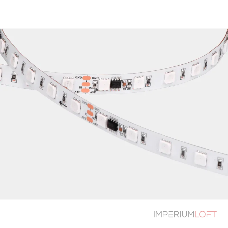 Светодиодная лента SPI, 5050, 60 LED/м, 9 Вт/м, 12В , IP20, Цвет: RGB, SWG5PT60-12-9-WS2815RGB Светодиодная лента SPI, 5050, 60 LED/м, 9 Вт/м, 12В , IP20, Цвет: RGB, SWG5PT60-12-9-WS2815RGB