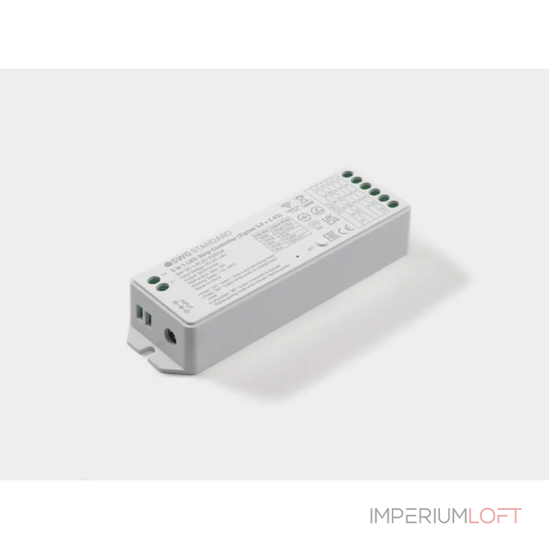 Контроллер Zigbee для светодиодной ленты 5 в 1 (монохромный, CCT, RGB/RGBW, RGB+CCT), 16A 12/48В Контроллер Zigbee для светодиодной ленты 5 в 1 (монохромный, CCT, RGB/RGBW, RGB+CCT), 16A 12/48В