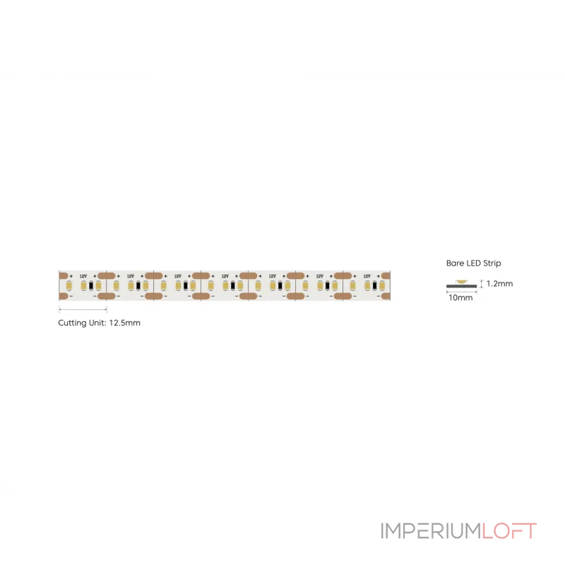 Светодиодная лента 9,6 Вт/м SMD2835 Закрытая (IP66) Теплый, 24В, 3М, SWG2120-24-9.6-WW-66-M