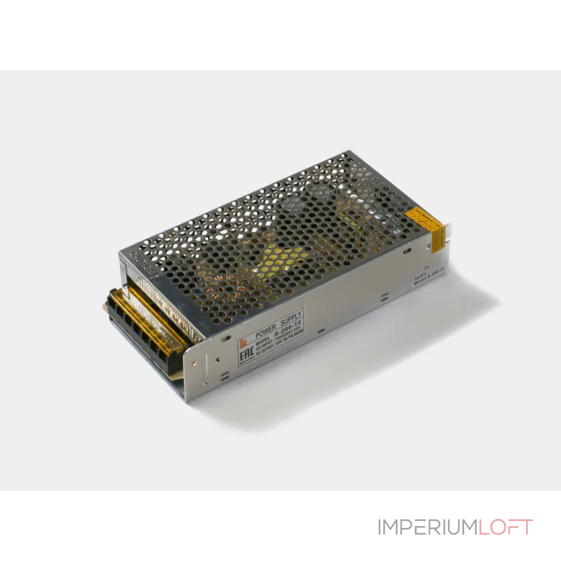 Блок питания для светодиодных лент 200W 12V, S-200-12