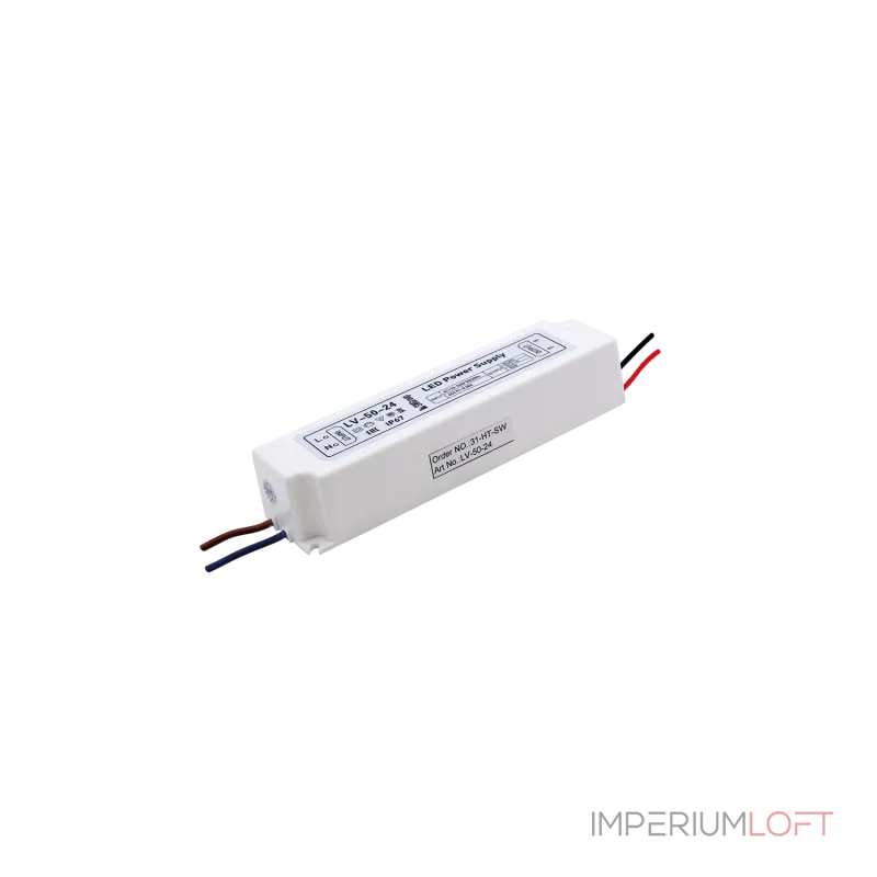Блок питания для светодиодных лент IP 67 Пластик 50 W 24V LV-50-24