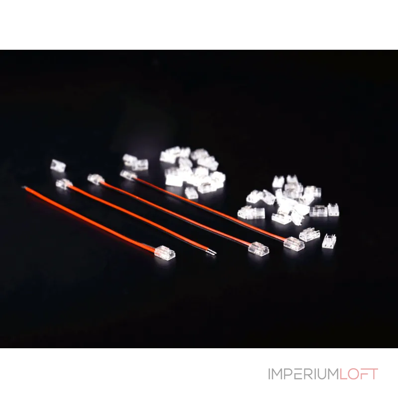 Коннектор одинарный для ленты 5мм с проводом SWG Standard CN-5MM-BW