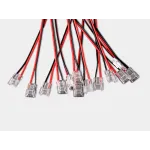 Набор коннекторов с проводом односторонние для ленты (10шт) SWG CN-10MM-2P-BW-SC (10)