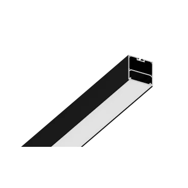 Алюминиевый профиль Design LED LS 5050 2500 мм черный 9005 муар