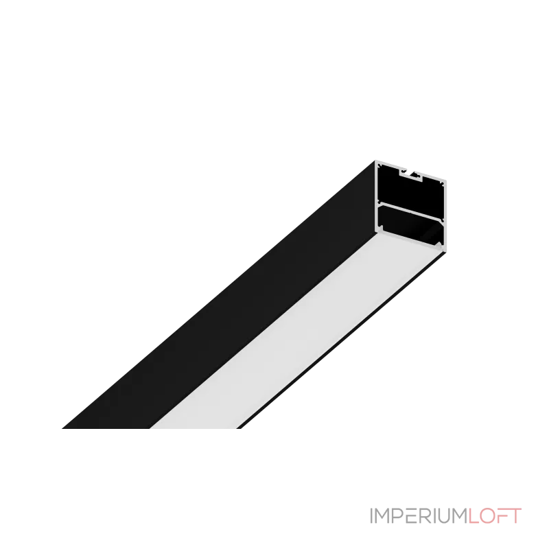 Алюминиевый профиль Design LED LS 5050 2500 мм черный 9005 муар