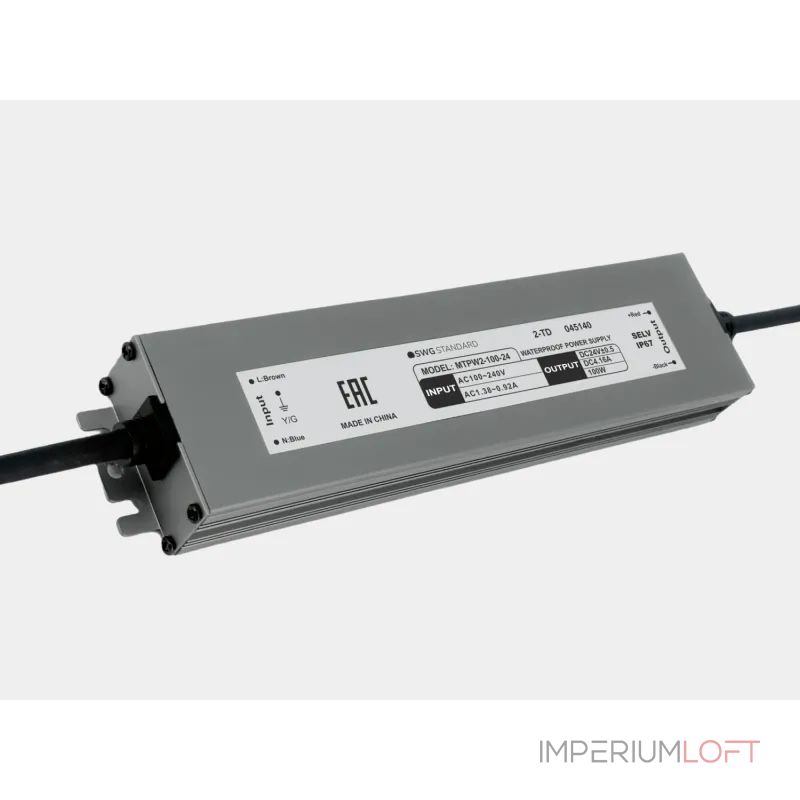 Блок питания SWG Standard 24 В, 100 Вт, IP67, MTPW2-100-24