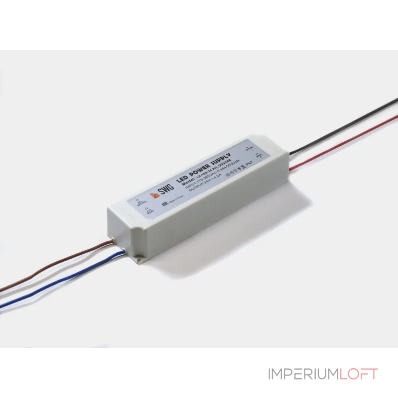 Блок питания SWG для ленты IP 67 пластик 100 W 24V LV-100-24