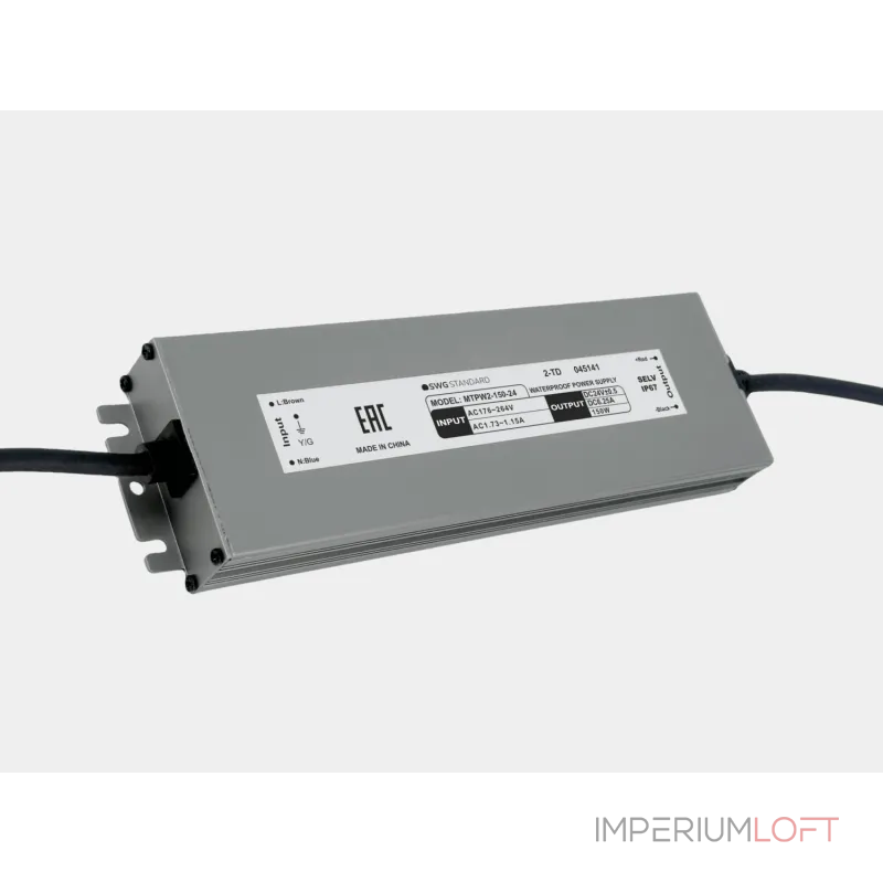 Блок питания SWG Standard 24 В, 150 Вт, IP67, MTPW2-150-24MTPW2-150-24