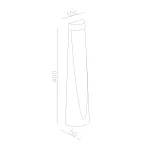 Уличный напольный светильник DesignLed FL-5853-400-7-GR-WW