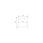 Алюминиевый профиль Design LED LS3535 2500 мм анодированный RU