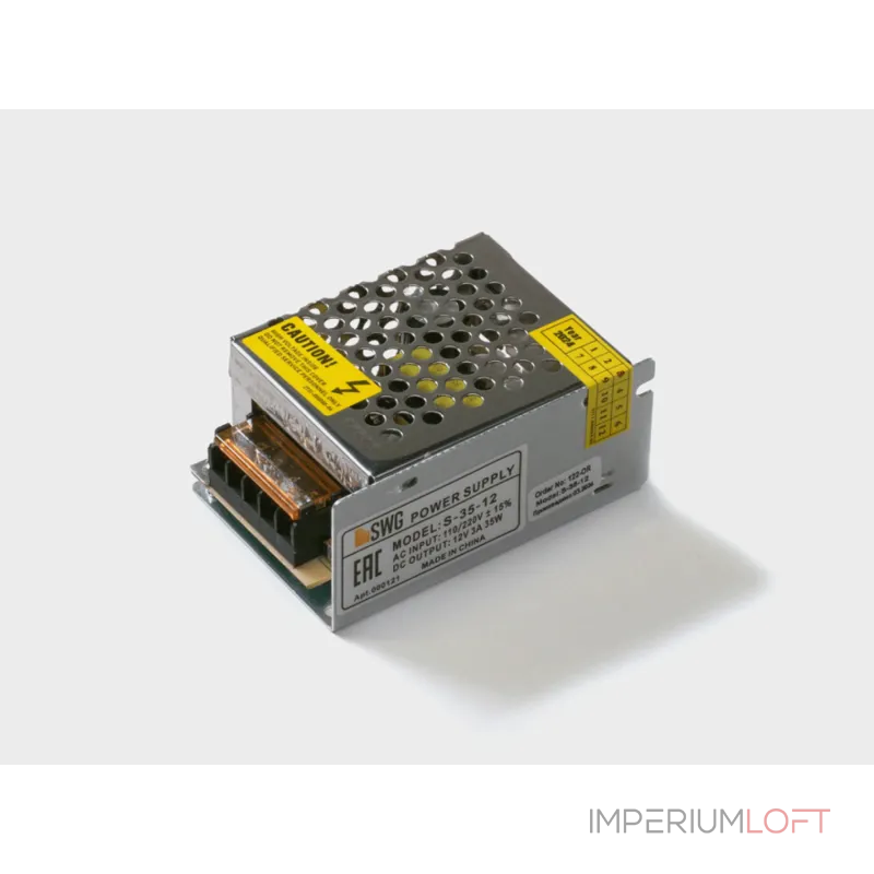 Блок питания SWG 12V 35W, S-35-12