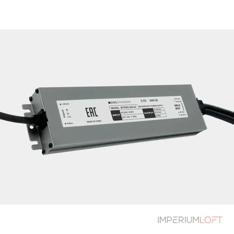 Блок питания SWG Standard IP20, 250W, 24V, ST-250-24 Блок питания SWG Standard IP20, 250W, 24V, ST-250-24