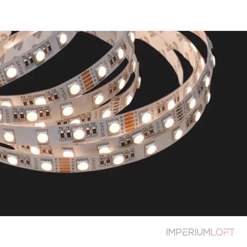 Светодиодная лента 5050 10мм 19,2 Вт/м (60 led/m) IP20 RGB+Теплый 24В 3М SWG Standard