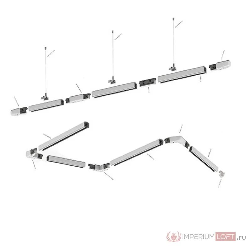 mod. ITALLINE WSO 19B-1 black шинопровод трехфазный от ImperiumLoft