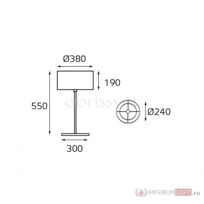 Настольная лампа 4327+6019 от ImperiumLoft