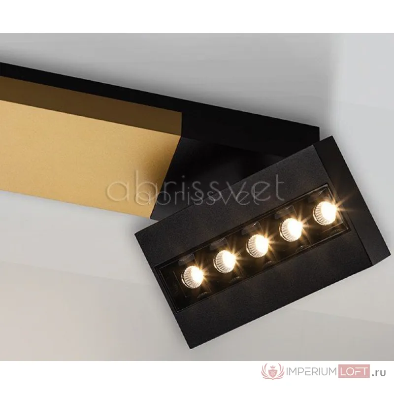 mod. ITALLINE FOCUS cold black/gold/black (бра) от ImperiumLoft