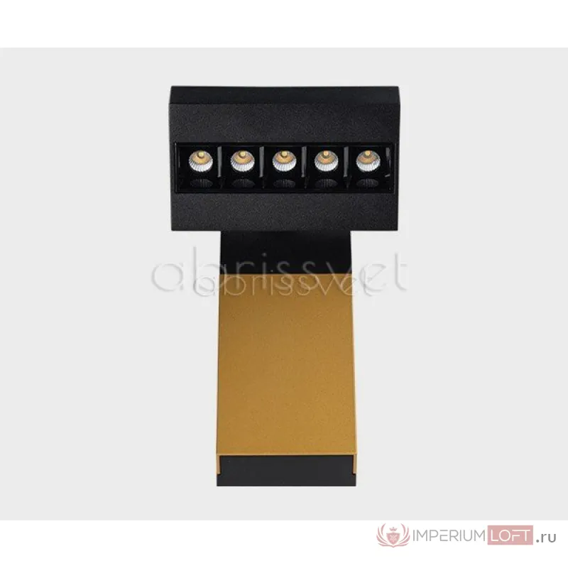 mod. ITALLINE FOCUS cold black/gold/black (бра) от ImperiumLoft