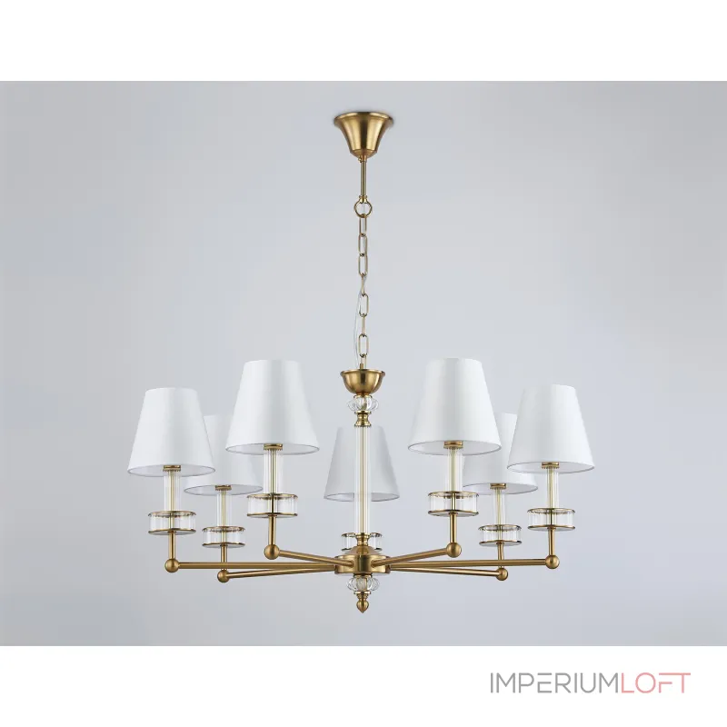 Подвесная люстра с абажурами и хрусталем Ambrella HIGH LIGHT LH71023