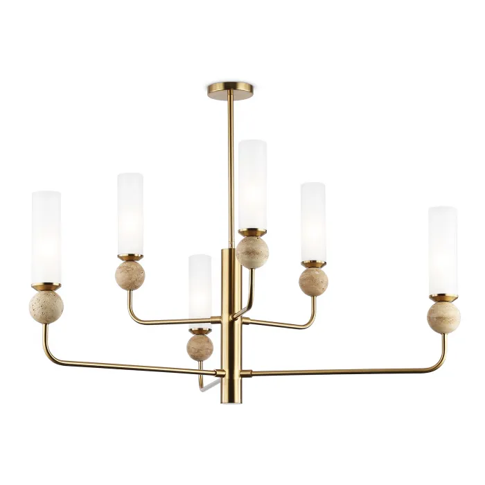 Люстра на штанге с мрамором Ambrella HIGH LIGHT LH53251 от ImperiumLoft