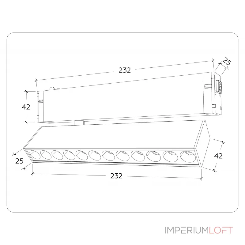 Управляемый светодиодный светильник Ambrella TRACK SYSTEM GL1341 от ImperiumLoft Управляемый светодиодный светильник Ambrella TRACK SYSTEM GL1341 от ImperiumLoft