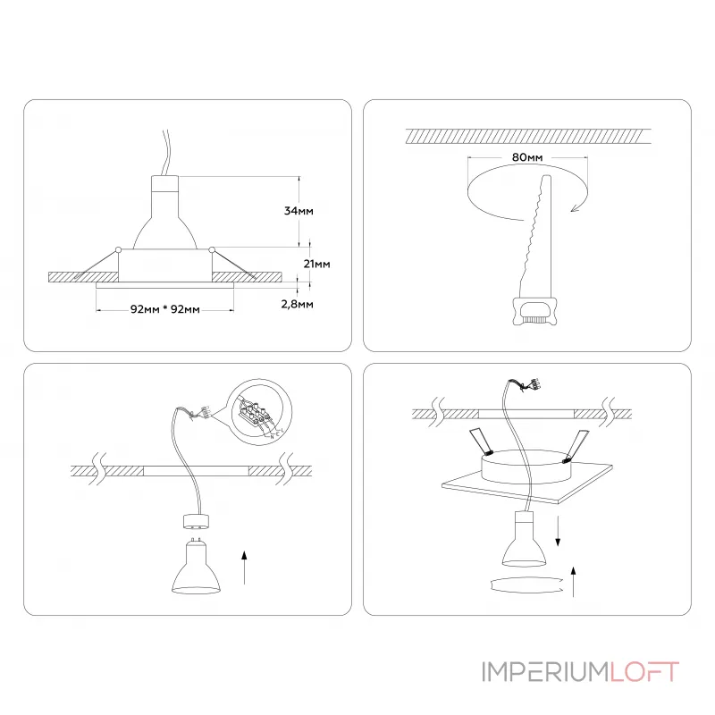 Встраиваемый точечный светильник MR16 Ambrella TECHNO SPOT A8925 от ImperiumLoft Встраиваемый точечный светильник MR16 Ambrella TECHNO SPOT A8925 от ImperiumLoft