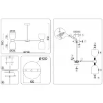 Люстра на штанге Ambrella HIGH LIGHT LH56093