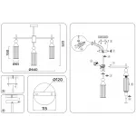 Люстра на штанге Ambrella HIGH LIGHT LH55257