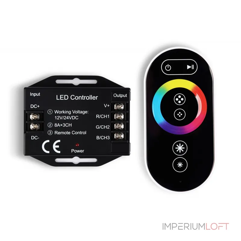 Контроллер для светодиодных лент RGB с инфракрасным пультом Ambrella ILLUMINATION GS11401