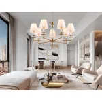 Подвесная люстра с абажурами и хрусталем Ambrella HIGH LIGHT LH71023 от ImperiumLoft