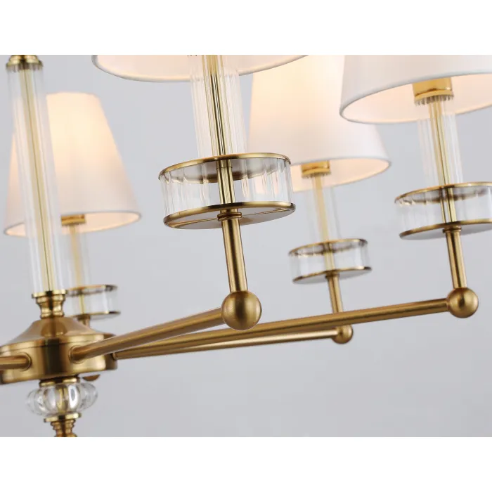 Подвесная люстра с абажурами и хрусталем Ambrella HIGH LIGHT LH71023 от ImperiumLoft