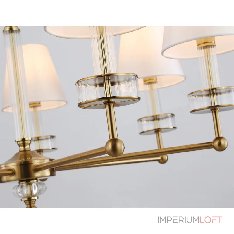 Подвесная люстра с абажурами и хрусталем Ambrella HIGH LIGHT LH71023