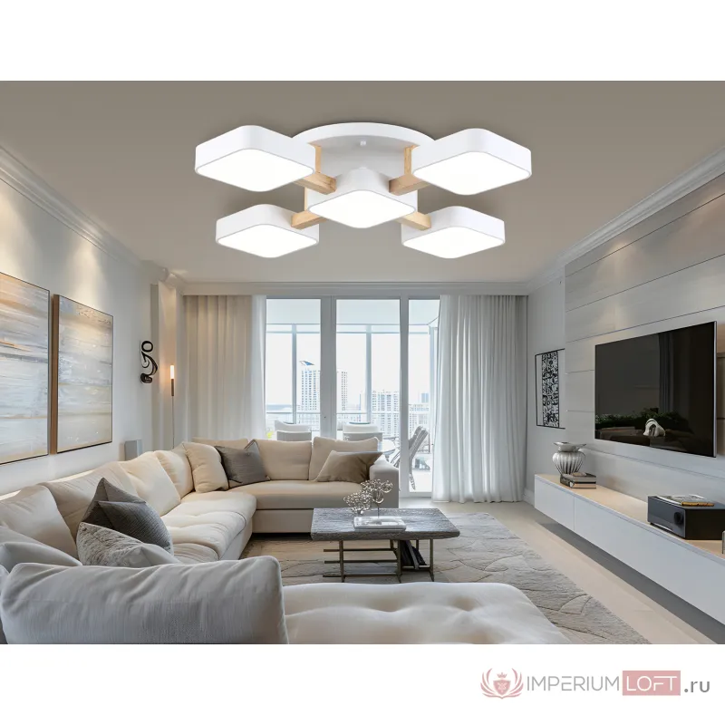 Люстра светодиодная на штанге Ambrella COMFORT FL4881 от ImperiumLoft