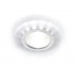 Встраиваемый точечный светильник MR16 со светодиодной подсветкой Ambrella STANDARD SPOT S214 WH/CH/WH