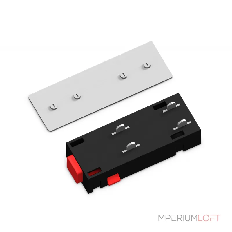 Коннектор питания прямой с соединителем для шинопровода Magnetic Ambrella TRACK SYSTEM GL1106