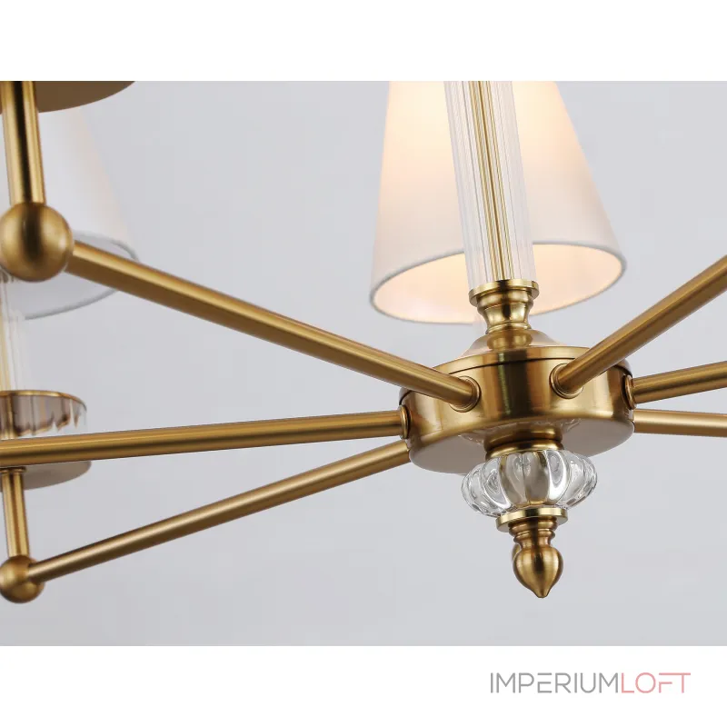 Подвесная люстра с абажурами и хрусталем Ambrella HIGH LIGHT LH71023