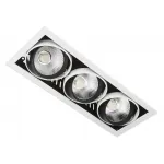 Карданный встраиваемый светодиодный светильник Ambrella TECHNO SPOT T813 BK/CH 3*12W 4200K