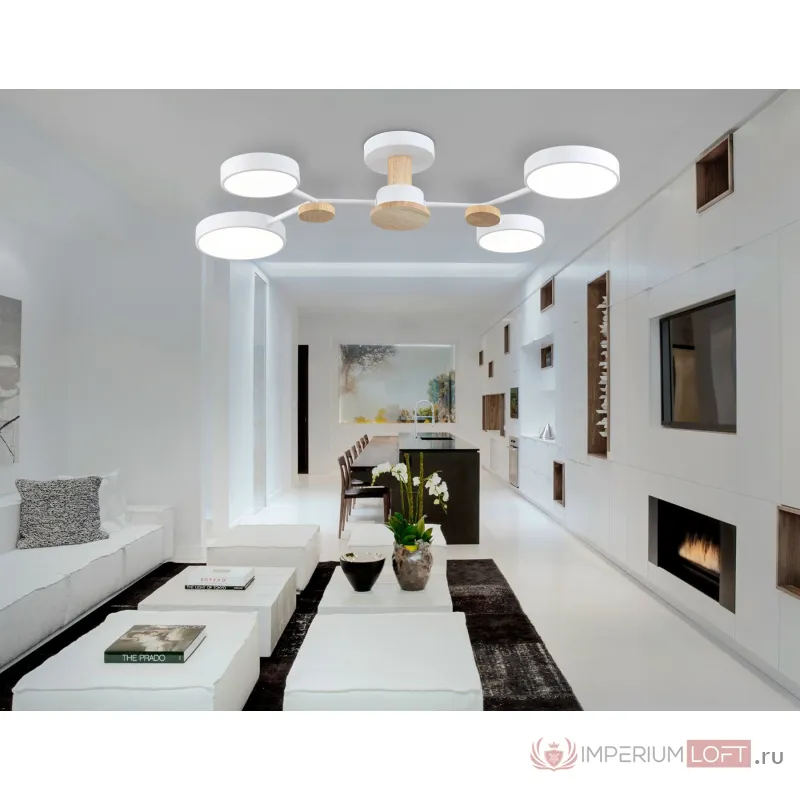 Люстра светодиодная на штанге Ambrella COMFORT FL4858 от ImperiumLoft