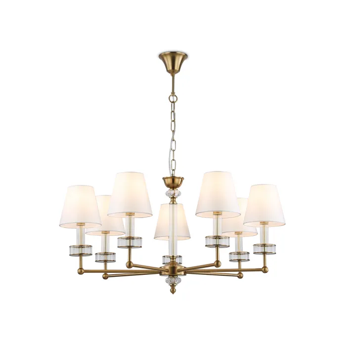 Подвесная люстра с абажурами и хрусталем Ambrella HIGH LIGHT LH71023 от ImperiumLoft