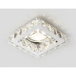 Встраиваемый точечный светильник MR16 с хрусталем Ambrella STANDARD SPOT K110 CL/CH