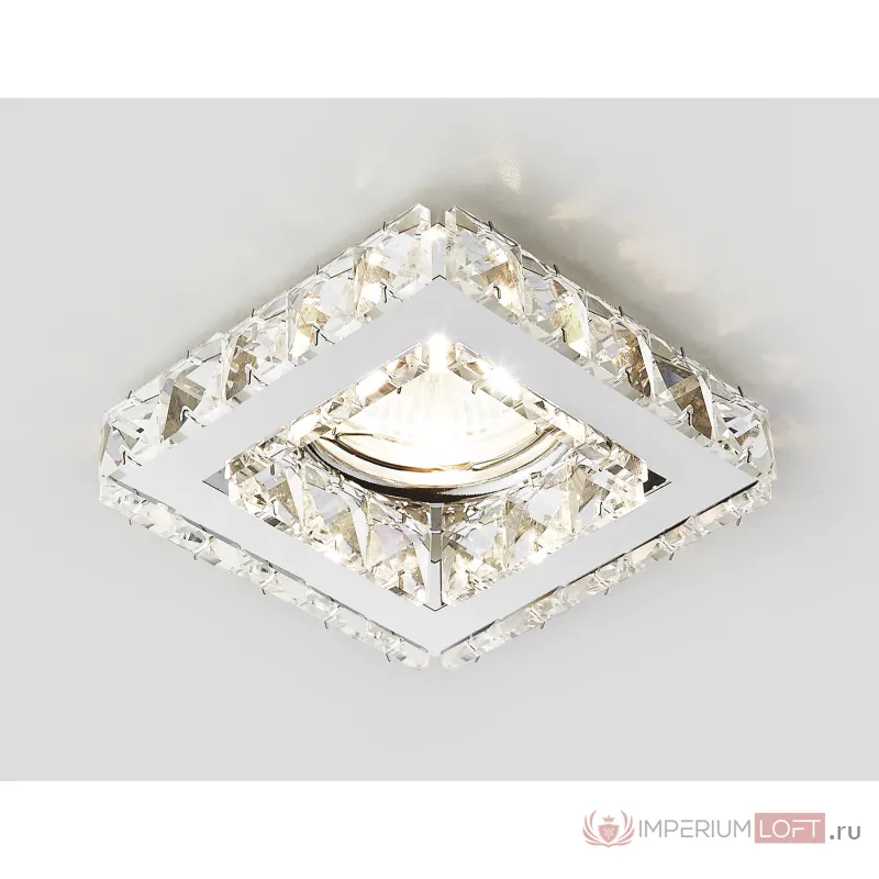 Встраиваемый точечный светильник MR16 с хрусталем Ambrella STANDARD SPOT K110 CL/CH от ImperiumLoft
