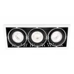 Карданный встраиваемый светодиодный светильник Ambrella TECHNO SPOT T813 BK/CH 3*12W 4200K