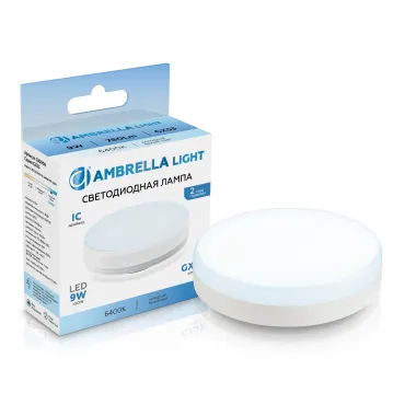 Светодиодная лампа GX53 9W 6400K Ambrella BULBING 530906 Светодиодная лампа GX53 9W 6400K Ambrella BULBING 530906
