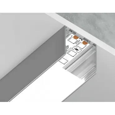 Алюминиевый профиль накладной/подвесной "Profile System" Ambrella ILLUMINATION GP2500AL