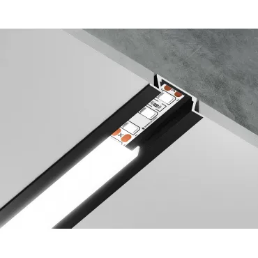 Алюминиевый профиль встраиваемый Ambrella ILLUMINATION GP1001BK Алюминиевый профиль встраиваемый Ambrella ILLUMINATION GP1001BK