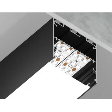 Алюминиевый профиль накладной/подвесной "Profile System" Ambrella ILLUMINATION GP3100BK