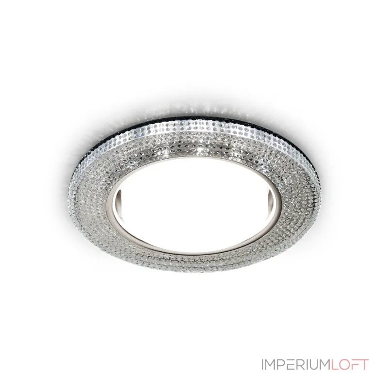 Встраиваемый точечный светильник GX53 с LED подсветкой Ambrella STANDARD SPOT G290 CH