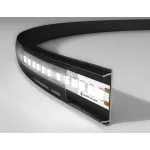 Алюминиевый профиль накладной Ambrella ILLUMINATION GP1600BK/BK