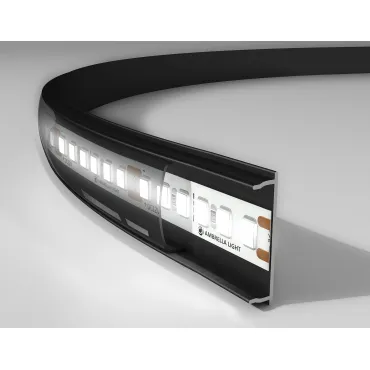 Алюминиевый профиль накладной Ambrella ILLUMINATION GP1600BK/BK